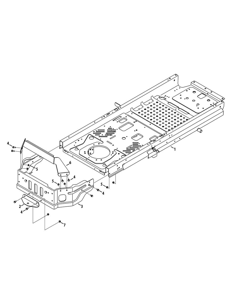 Frame Diagram and Parts List for Z-FORCESZ60 (53FJD-53FJD050)(2015) Cub Cadet Lawn Tractor